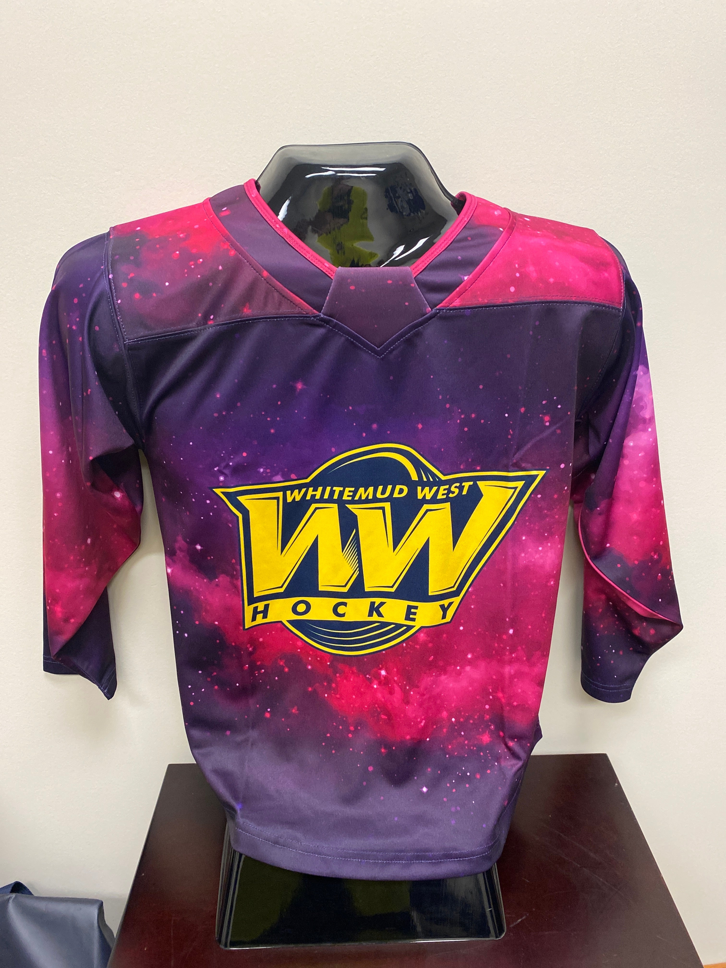 WMW 2022 Pink/ Purple Camp Jersey Whitemud West Hockey Association